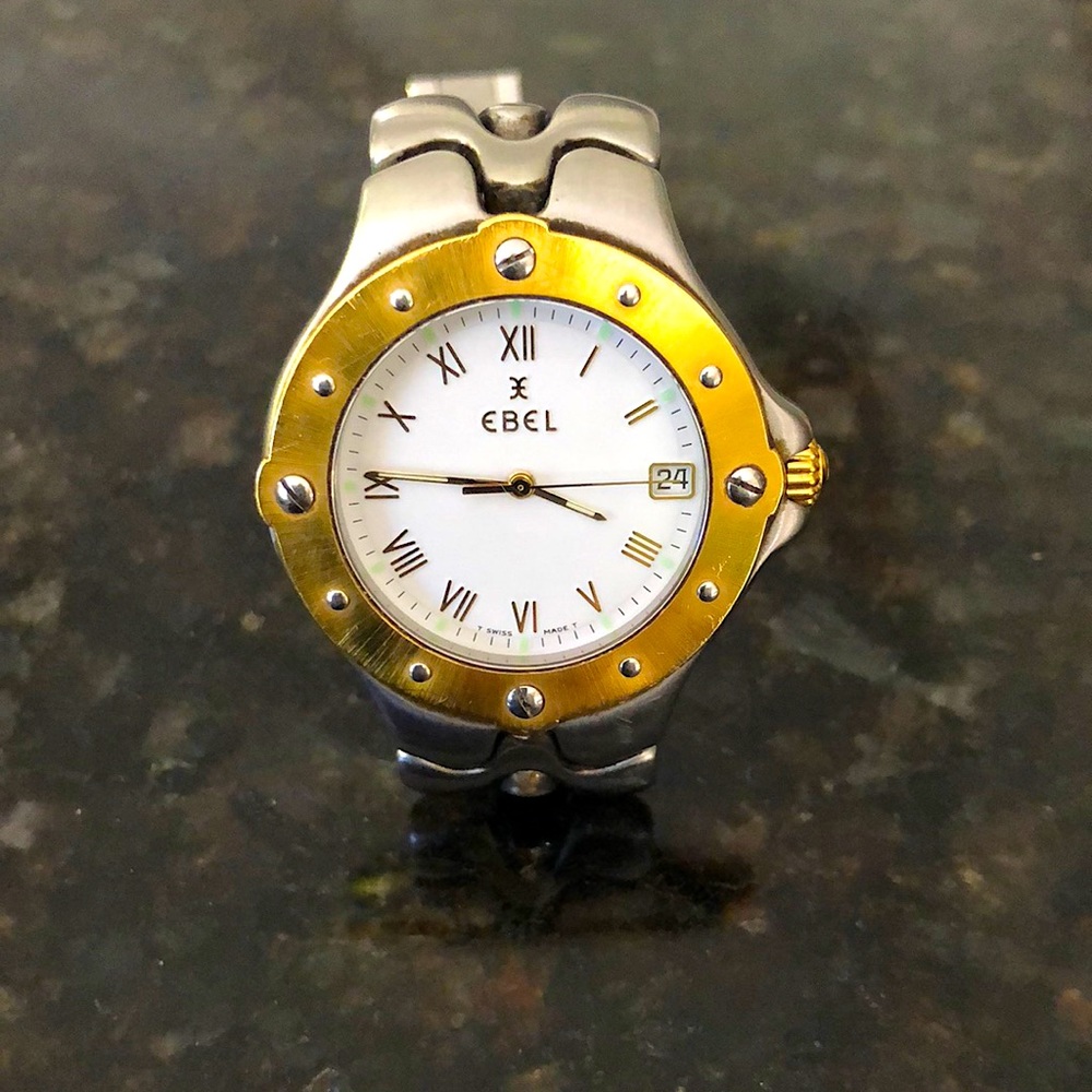 EBEL Sport Wave Stainless and 18k Mens Watch